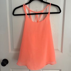 neon pink tank top